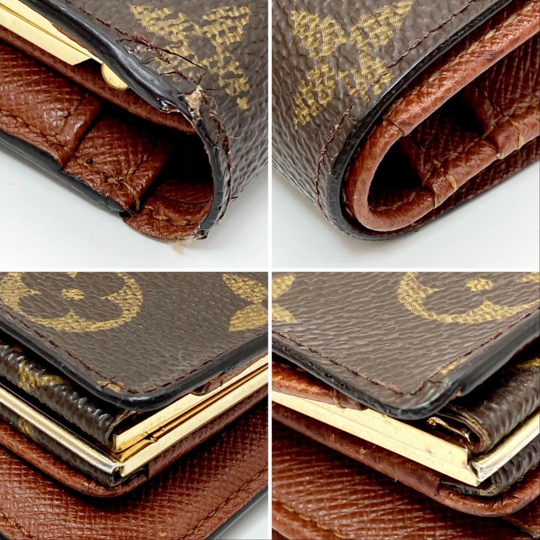 ルイヴィトン ポルトモネビエ ヴィエノワ 折り財布 がま口財布 a-602の画像8