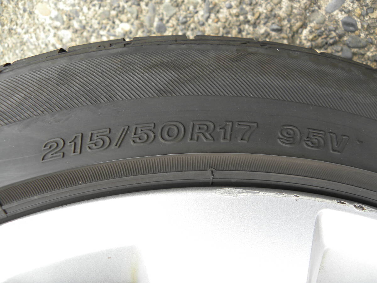 SUBARU★スバル レガシィ BR9 純正ホイール＆ブリヂストン LUFT RV 4本セット 215/50R17 7.5J OFF55★LEGACYの画像7