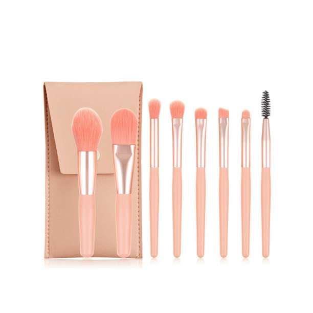 メイクブラシ 8本セット ケース付き 韓国コスメ 化粧道具 化粧ブラシ ピンク