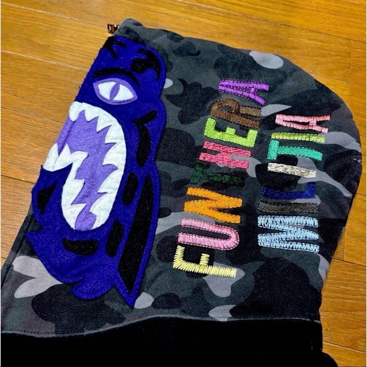 A BATHING APE タイガー シャーク パーカー ブルー 青