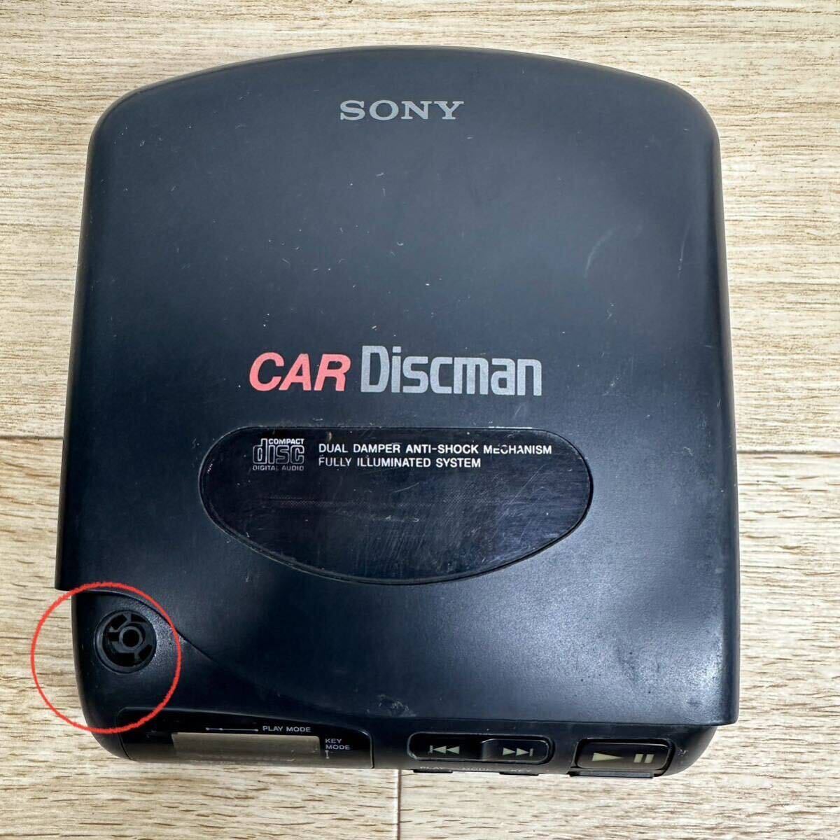 ソニー SONY ポータブルCDプレーヤー CAR Discman D-800K ジャンク 【管2804S】_画像1