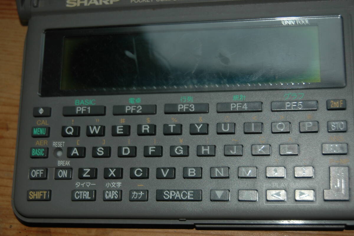 シャープ ポケットコンピューター SHARP PC-U6000 used/ジャンク 送料:370円 検) 昭和レトロの画像4