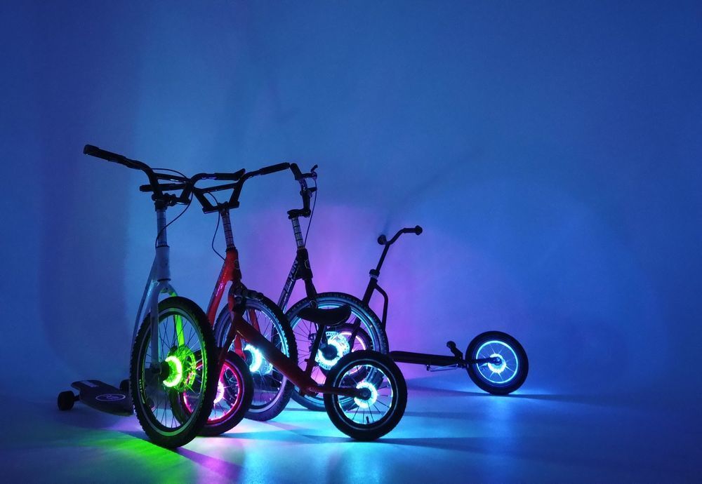 7 цвет светится #BMX# шина. свет . светится # самокат # самокат # панель Like # Kics ke-ta-# велосипед # беговел #1 шт 