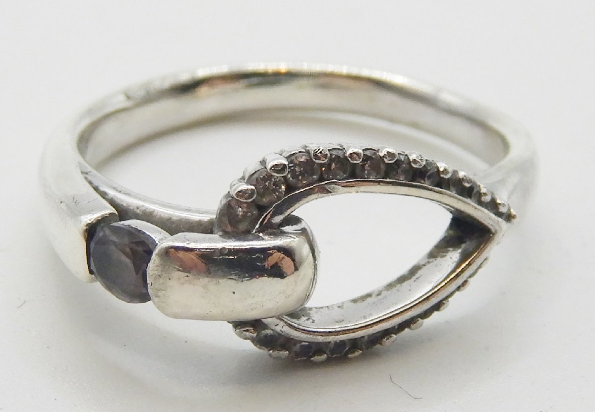 Bijoudebiju-do* серебряное кольцо / кольцо *925 15 номер примерно 3.5g*Z0408920
