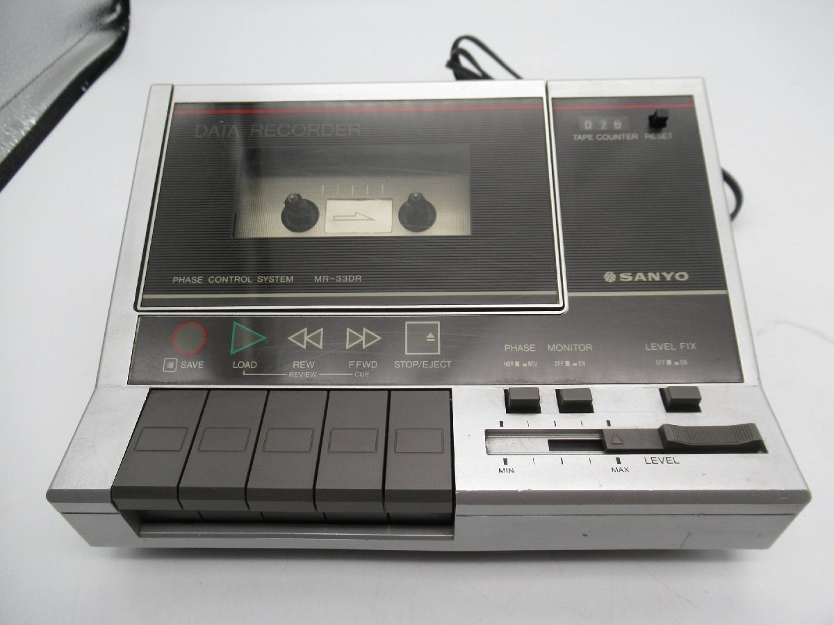 SANYO MR-33DR データレコーダー＆キーボード セット MSX PC-8801 PC-6601 FM-7 FM77等に★N0420107の画像2