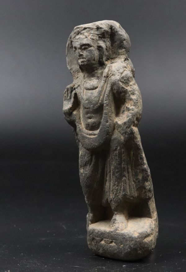 中国古玩 仏教美術 ガンダーラ 石仏 仏像 石像 TK012の画像3