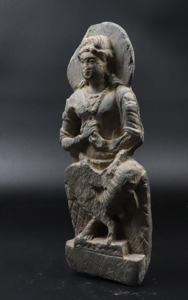中国古玩 仏教美術 ガンダーラ 石仏 仏像 石像 TK011の画像8