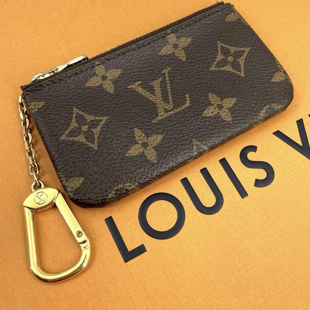 c591真贋済【ルイヴィトン】極美品” LOUIS VUITTON モノグラム ポシェットクレ コインケース M62650 小銭入れ キーケース キーリング ミニの画像1