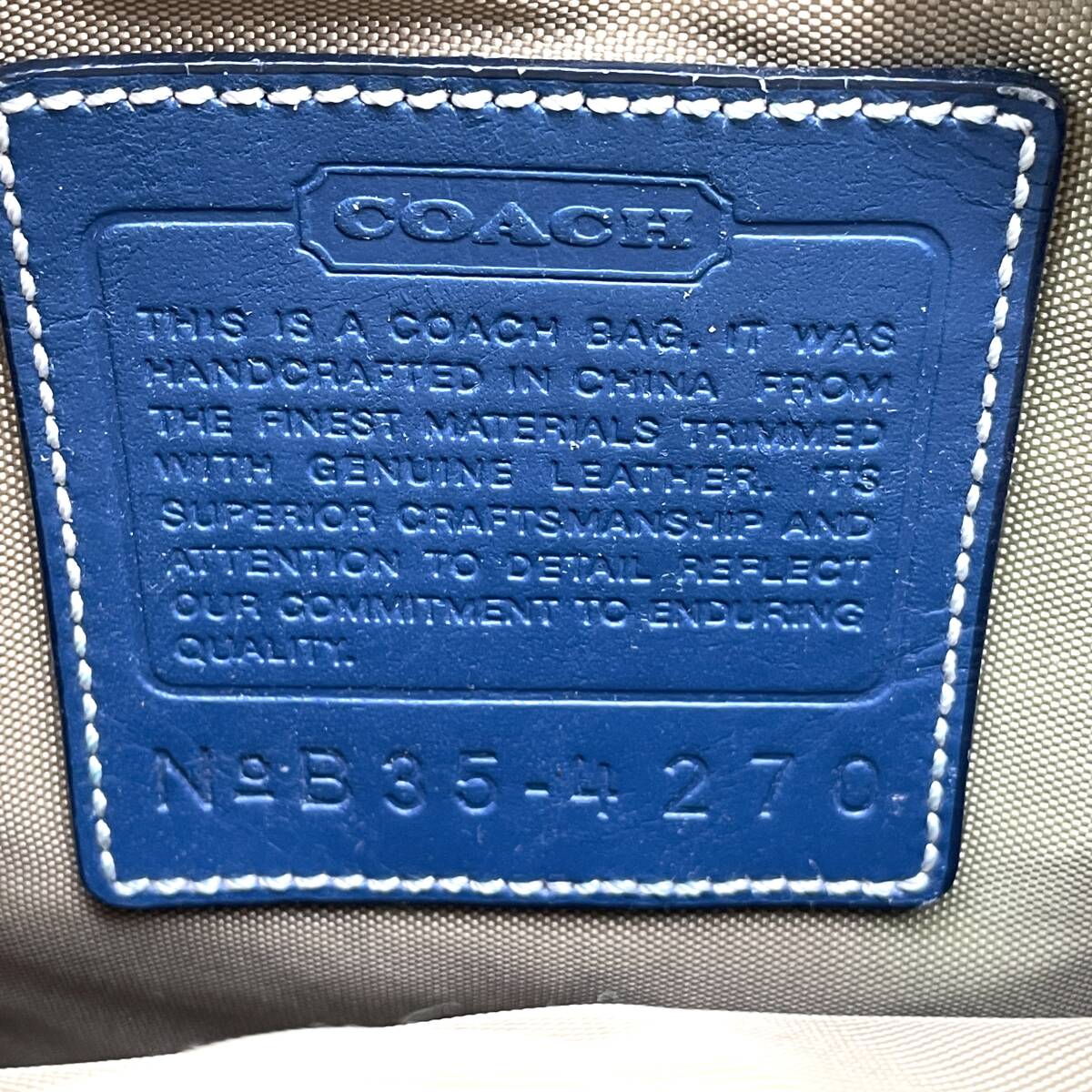 １円〜 ◇格安スタート◇ COACH コーチ キャンバス レザー ショルダーバッグ 斜めかけ ポシェット メンズ レディース ユニセックス_画像8