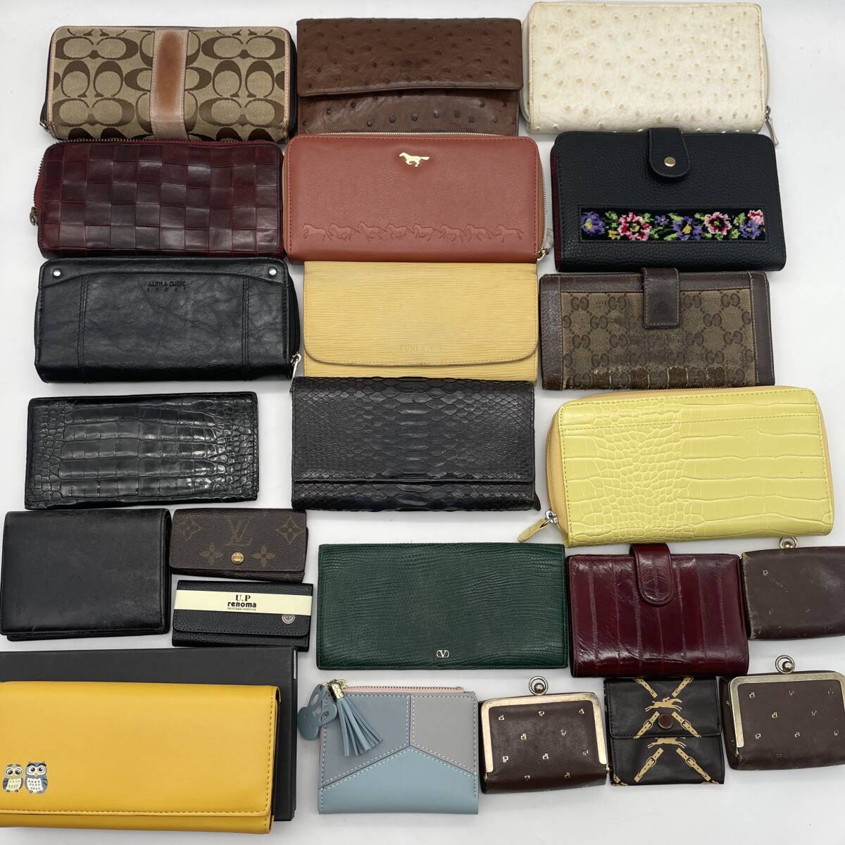 1円〜 ◇大量出品 売り切り◇ COACH コーチ LOUIS VUITTON ルイヴィトン GUCCI グッチ ロンシャン など 財布 20点以上 まとめ セット 卸 山_画像1