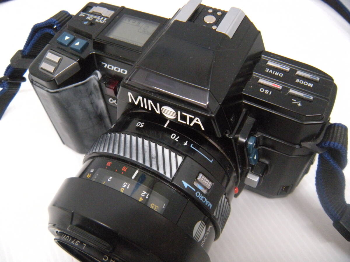 715 MINOLTA α7000 AF ZOOM 35-70mm 1:4 フィルムカメラ セット レンズ セット ミノルタ ジャンク