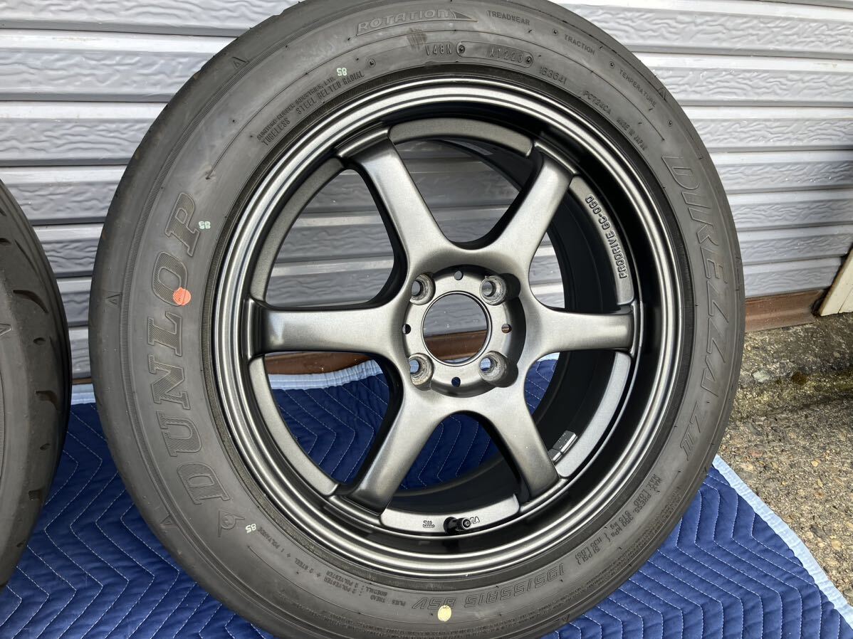 DIREZZA ZⅢ 195/55R15、Prodrive プロドライブ GC-06D 15インチ 6.5J +35 タイヤホイールセット / 検索:TE37 CE28 軽量 シビックの画像6