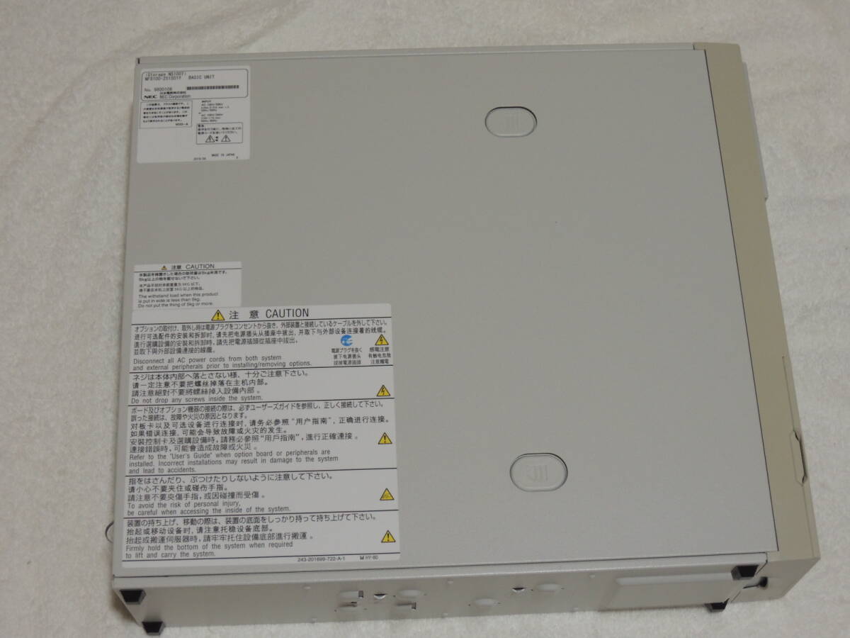 NEC iStorage NS100Ti 2019年 Pentium Gold G5400(3.70GHz) RDX サーバー 中古の画像3