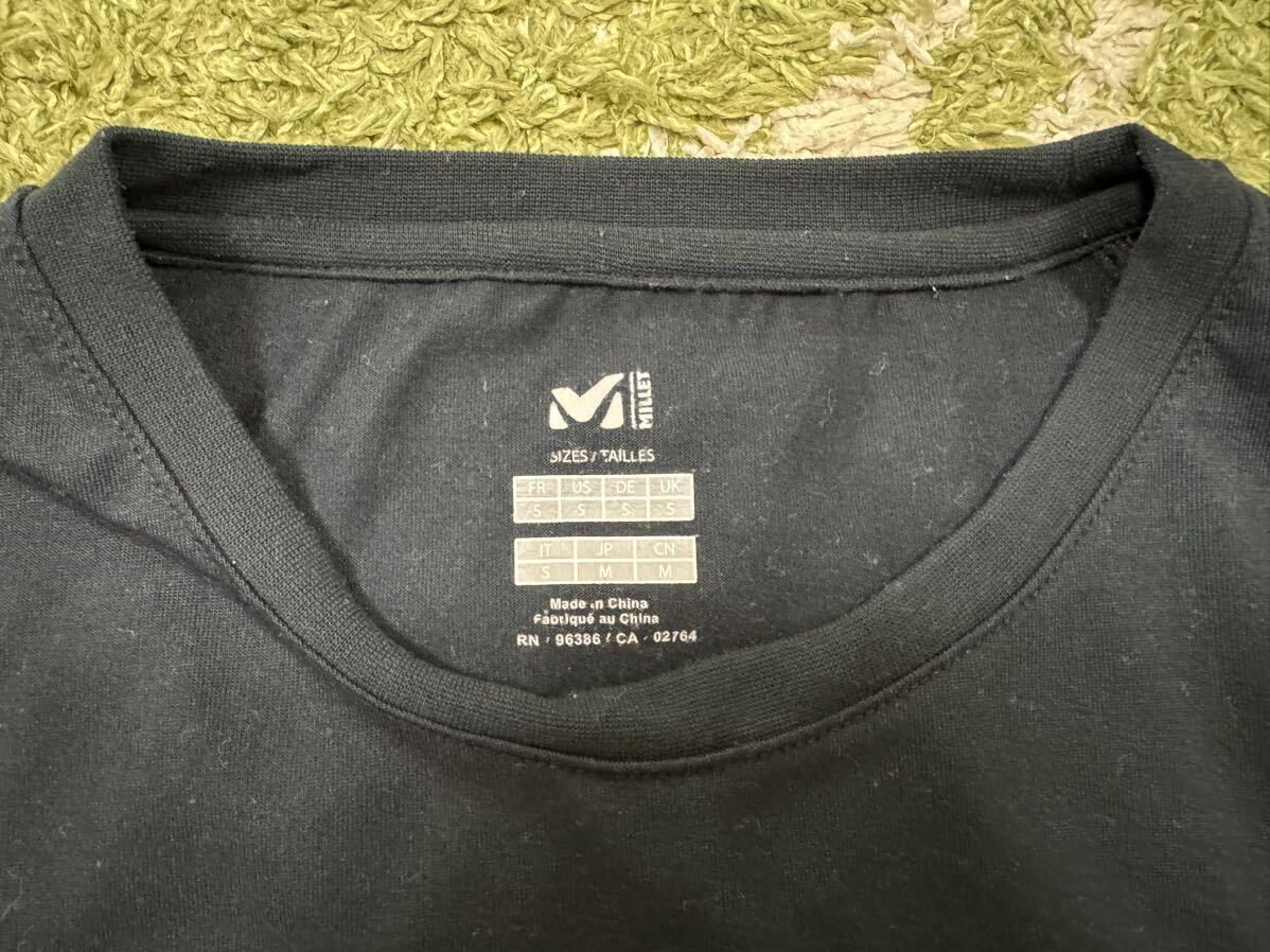  Millet T-shirt M size black color short sleeves excellent level!MILLET T-shirt black color M size short sleeves 