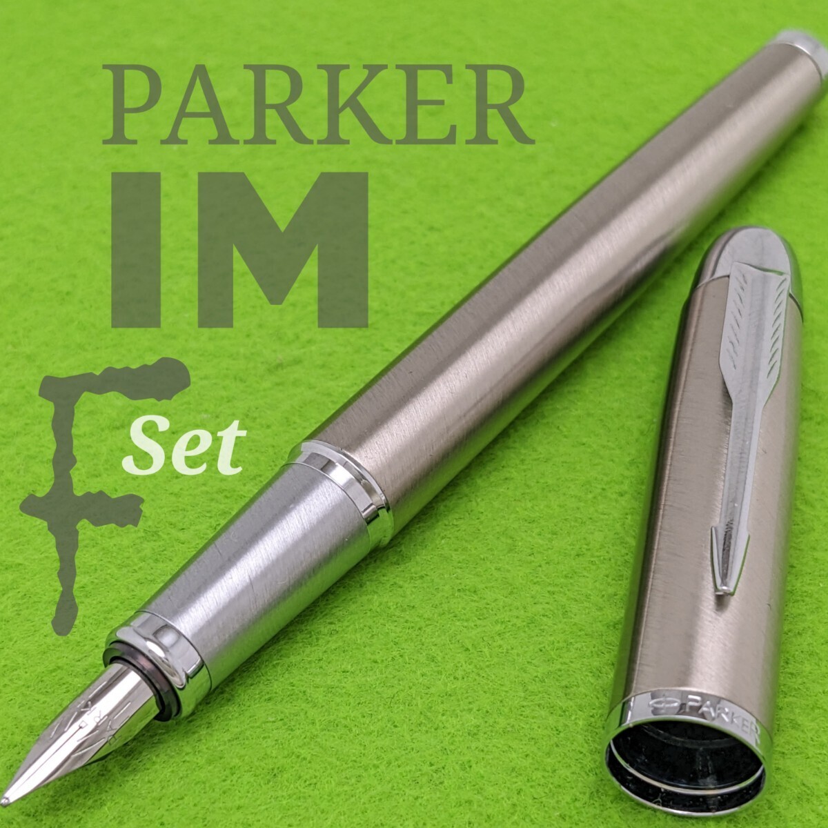 PARKER Parker IM CT fountain pen F / small character converter bottle ink attaching used 3KUS1879