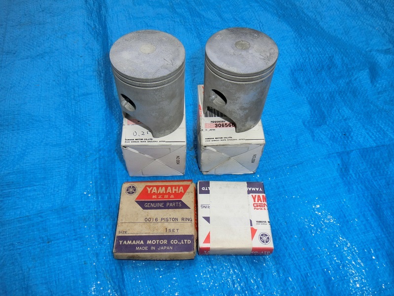 YAMAHA RZ250/4L3 new goods original piston * piston ring 0.25 one stand amount SET