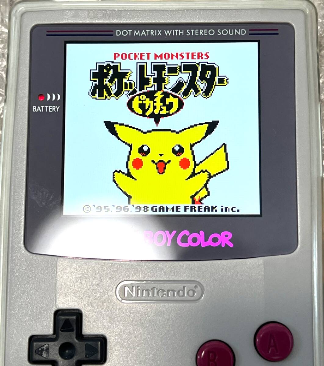 〈極美品・箱説マップ付属・動作確認済み〉 GB ゲームボーイ ポケットモンスターピカチュウ GAMEBOY Pokemon Pikachu 初期 初代_画像10