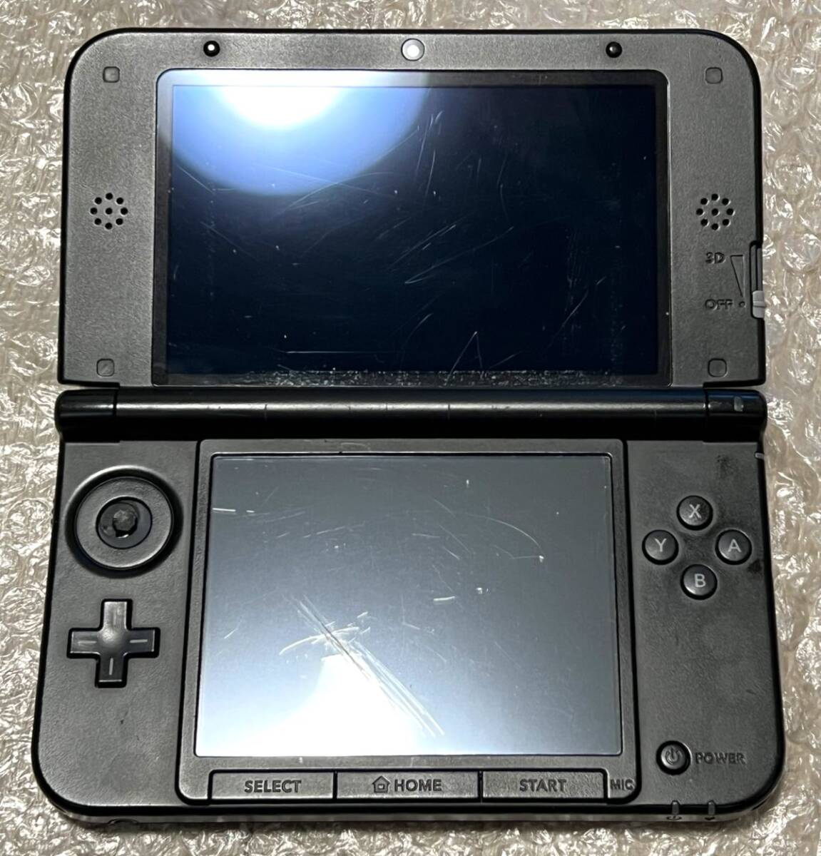 〈一部難あり・動作確認済み〉ニンテンドー3DSLL 本体 ブラック SPR-001 充電器 NINTENDO 3DS LL Blackの画像7