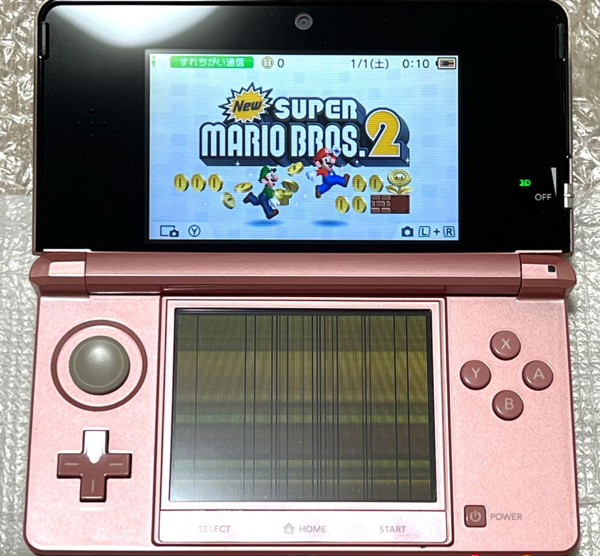 〈本体美品・一部難あり・動作確認済〉ニンテンドー3DS 本体 ミスティピンク NINTENDO 3DS CTR-001_画像10