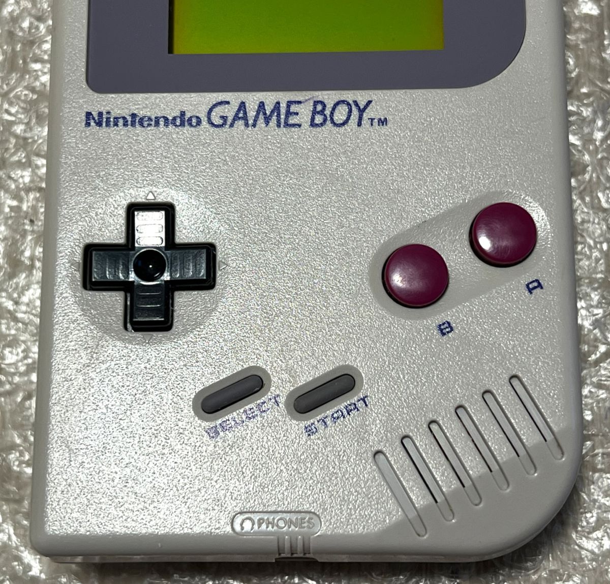 〈美品〉GB 初代 ゲームボーイ ブロス 本体 DMG-01 グレー＋大工の源さん・ドラキュラ伝説・星のカービィ・ワリオランド GAMEBOY bros.の画像4