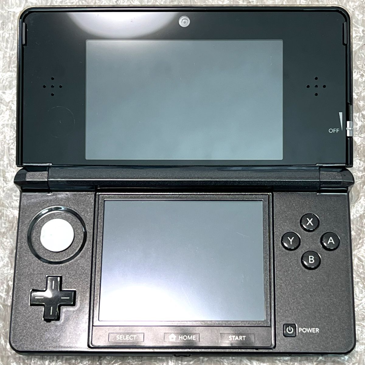 ( operation verification ending ) Nintendo 3DS body clear black NINTENDO 3DS CTR-001