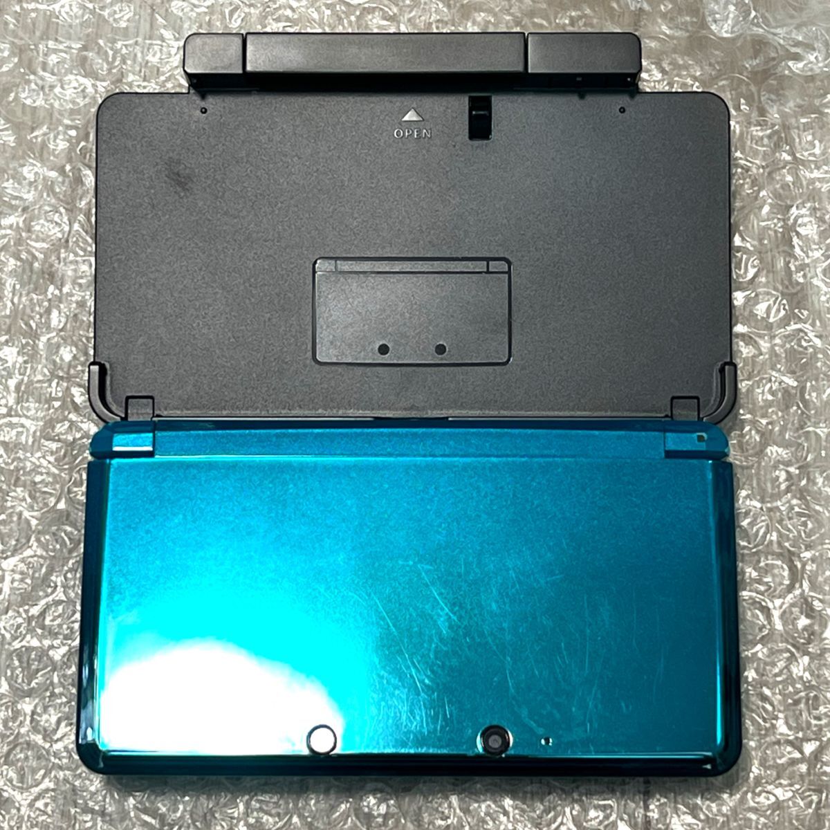 〈一部難あり・動作確認済み〉ニンテンドー3DS 本体 アクアブルー 充電台 NINTENDO 3DS CTR-001の画像1