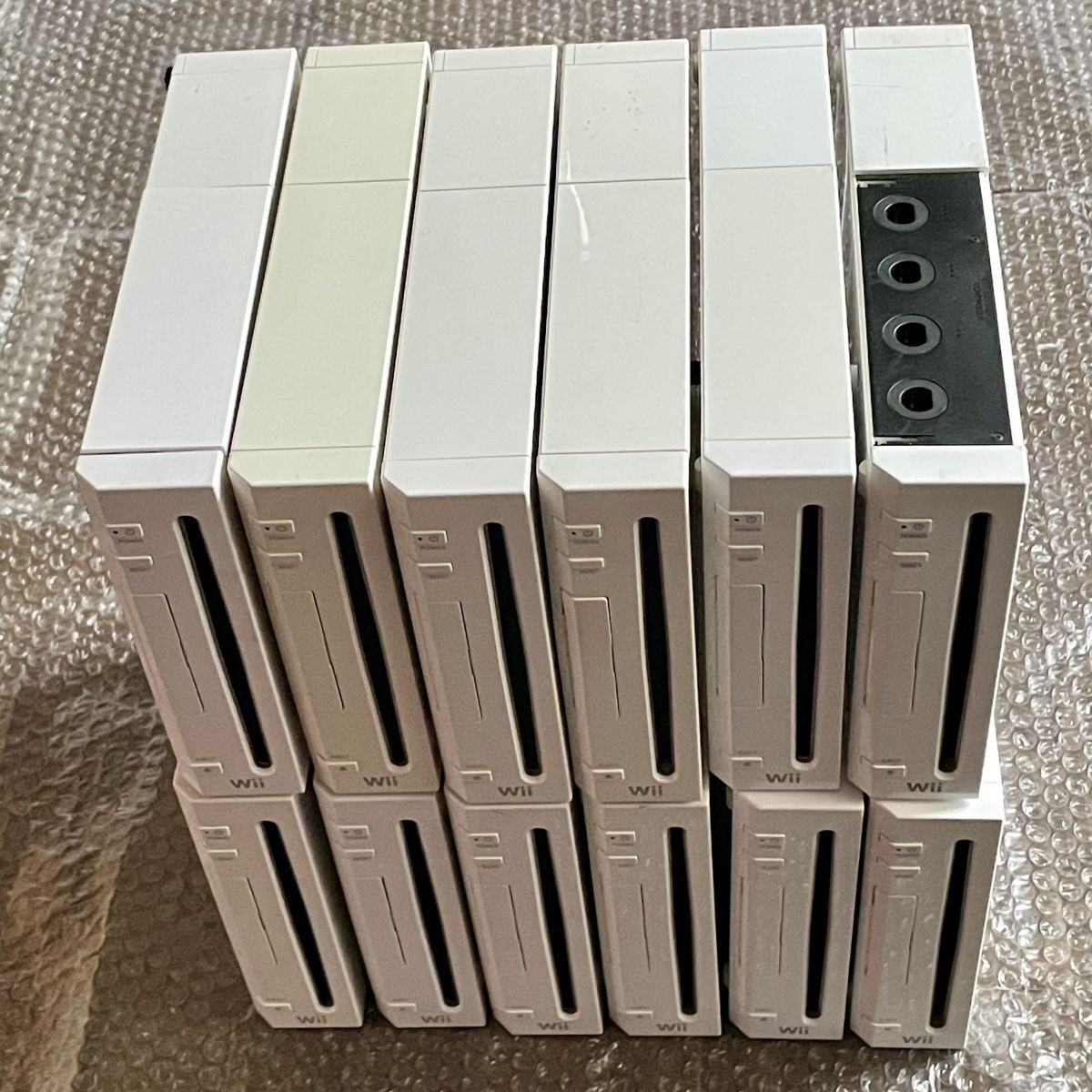 〈現状品・通電確認〉ニンテンドー Wii 本体 12台 RVL-001 シロ（白）NINTENDO ウィー ジャンク