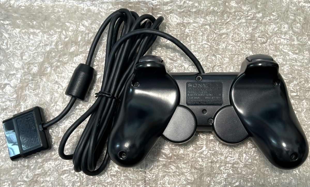 〈現状品・ほぼ未使用・本体極美品〉PS2 プレイステーション2 SCPH-77000 CB チャコールブラック 薄型 本体 プレステ2 PlayStationの画像6