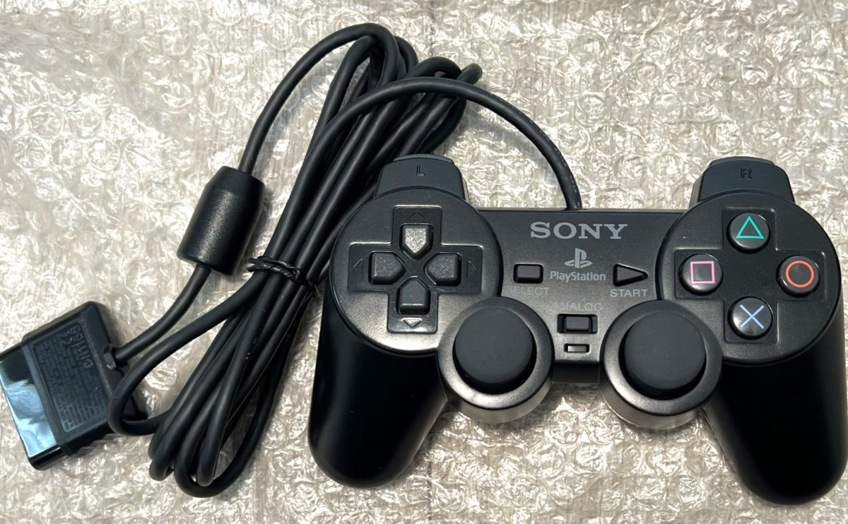 〈現状品・ほぼ未使用・本体極美品〉PS2 プレイステーション2 SCPH-77000 CB チャコールブラック 薄型 本体 プレステ2 PlayStationの画像5