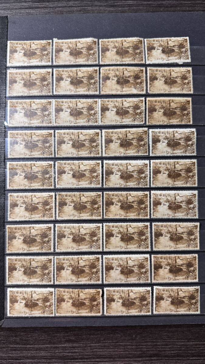 【26】第1次国立公園切手 十和田国立公園 2円 未使用 36枚の画像1