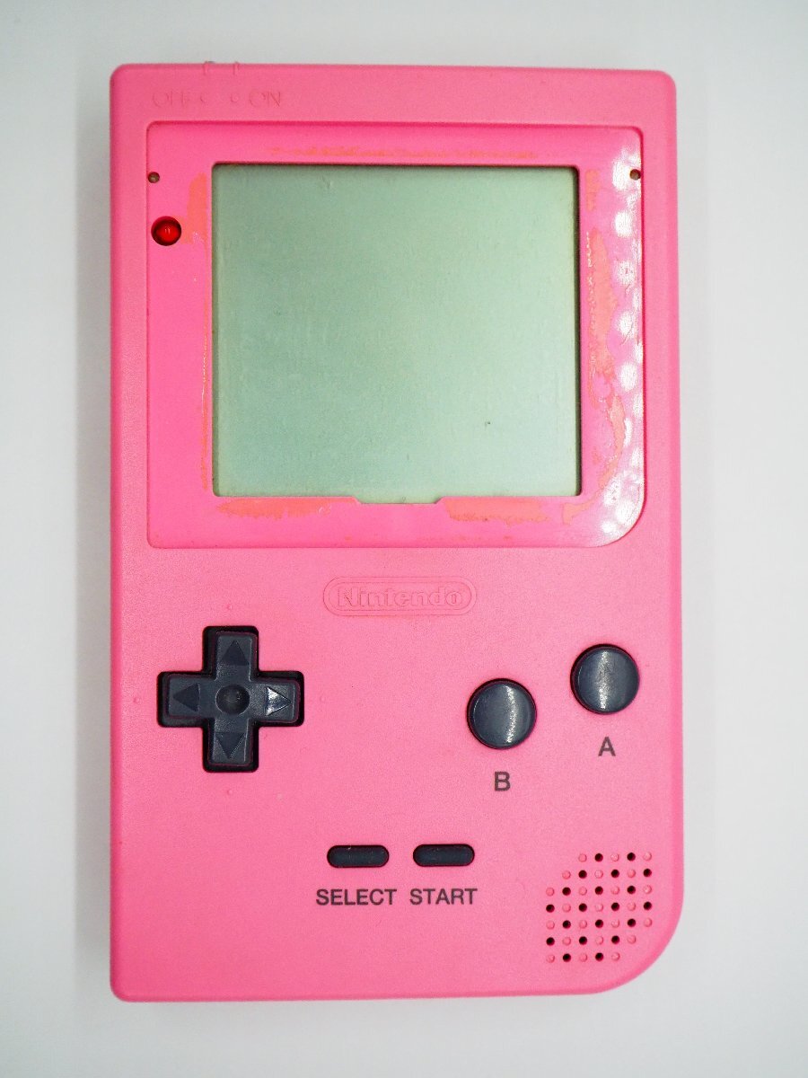 【ジャンク】GAME BOY pocket ゲームボーイポケット MGB-001 ピンク ゲームで発見!!たまごっち 任天堂 Nintendo キングラム[fnk]の画像1