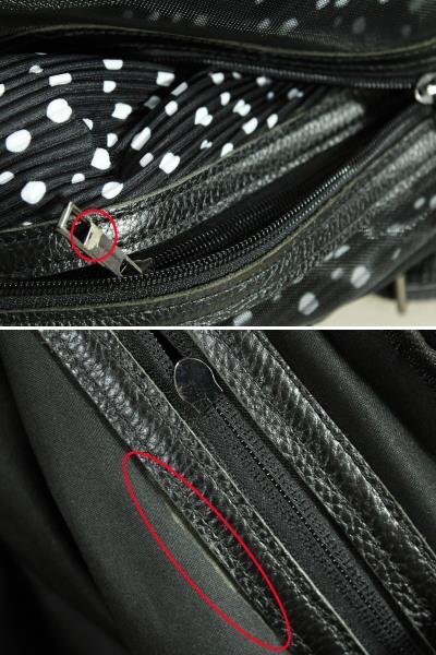 * beautiful goods *. rain senso Uni ko/chu-ru Layered dot pattern rucksack : black series yu459