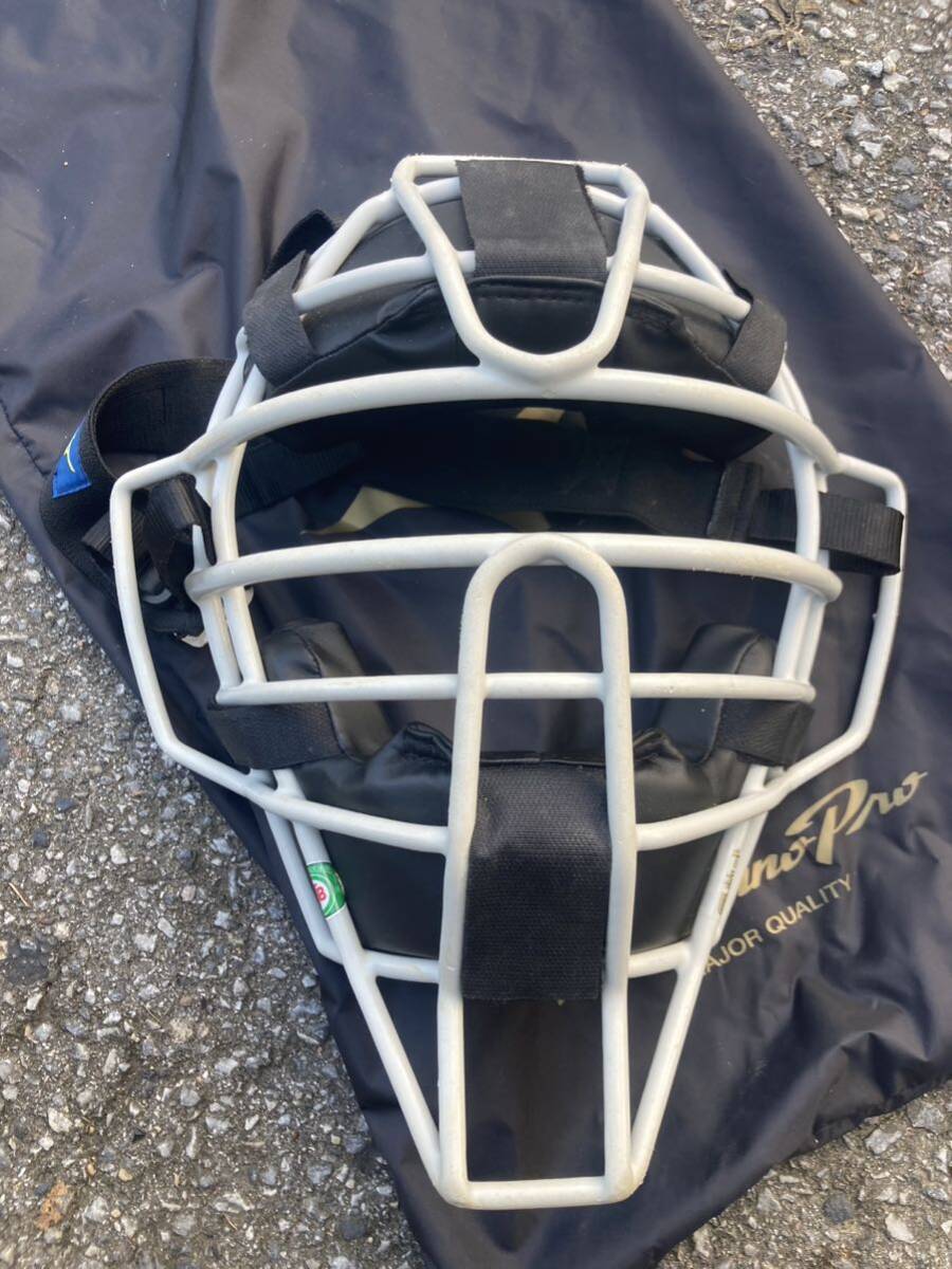  Mizuno Pro for softball type leg-guards mask 