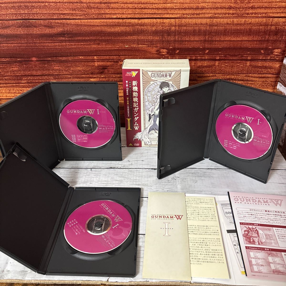 12a▼新機動戦記ガンダムW DVD COLLECTION Ⅰ～Ⅴ DVD BOX 5個 全15巻セット ＋ エンドレスワルツ 特別編の画像2