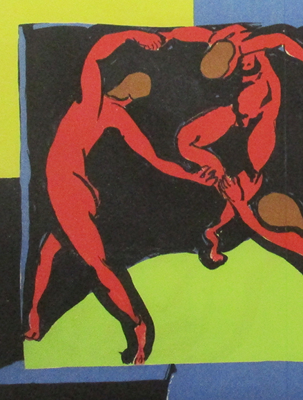 アンリ・マティス『La danse（「ヴェルヴ」4号見開き）』リトグラフ ノーサイン 額、箱付き 1938年制作 ムルロー版  Henri Matisseの画像4