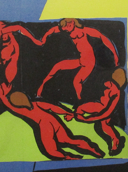 アンリ・マティス『La danse（「ヴェルヴ」4号見開き）』リトグラフ ノーサイン 額、箱付き 1938年制作 ムルロー版  Henri Matisseの画像5