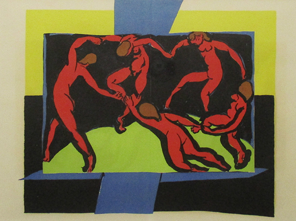 アンリ・マティス『La danse（「ヴェルヴ」4号見開き）』リトグラフ ノーサイン 額、箱付き 1938年制作 ムルロー版  Henri Matisseの画像2