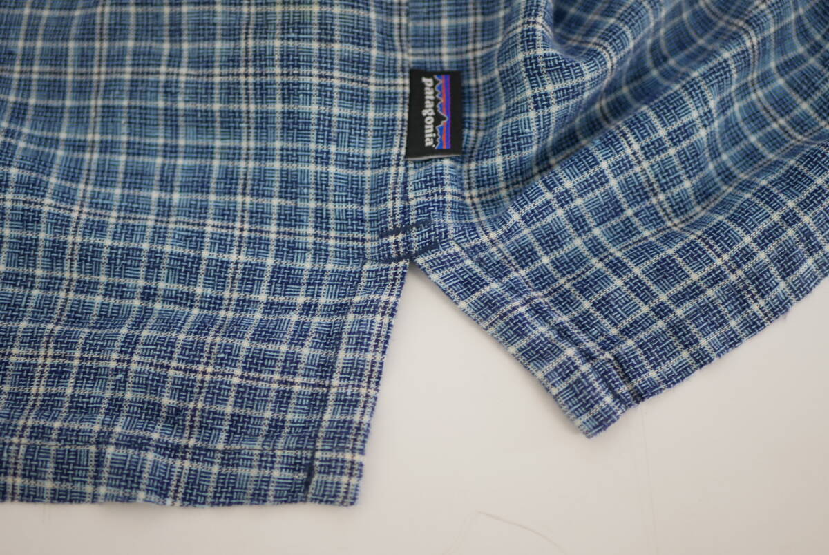 36S patagoniaパタゴニアコットンシャツ半袖オーガニックコットンヘンプ 【S】ビンテージUSA古着 _画像5