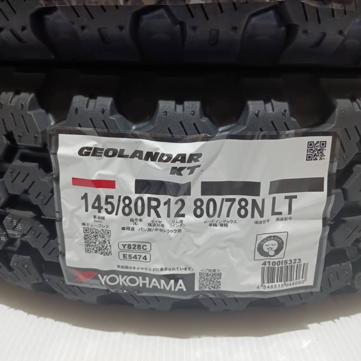  在庫有り 倉庫保管 ヨコハマ ジオランダー KT 145/80R12 80/78N LT 6PR相当 4本 軽トラック ブラックレター 小型トラックタイヤ 2023年製_在庫有ります！