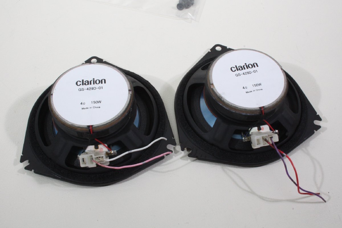 クラリオン clarion GS-429D-01 16cm 4Ω 150W 3Way スピーカー 左右 LA300S ミライース D 5HB H28年式より取り外し品 ^^^の画像5
