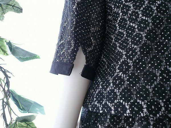 [ new goods ]8211[9 number ] fine quality flower pattern total race suit black 2 point set jacket skirt ceremony high class 40 fee 50 fee 60 fee spring summer 