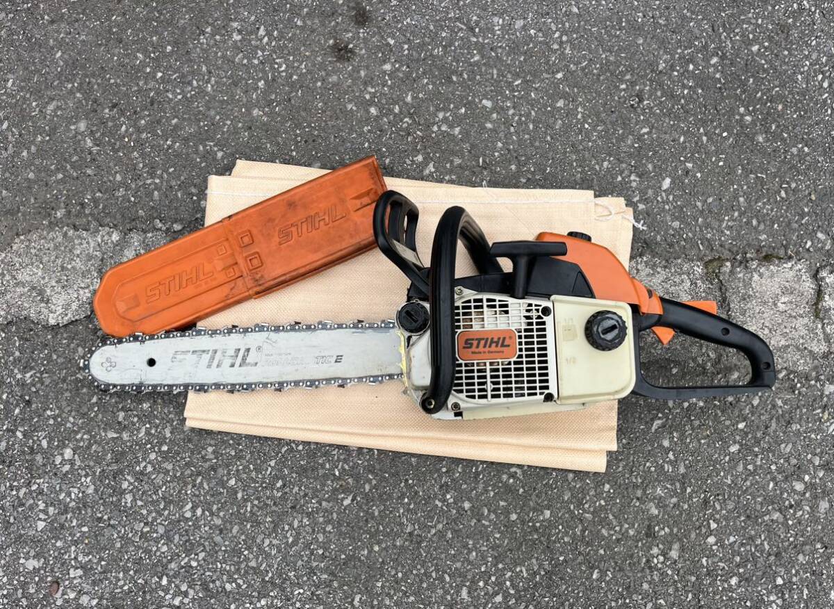 STIHL 020 チェーンソー エンジンチェーンソー エンジン スチール 動作未確認 中古_画像5