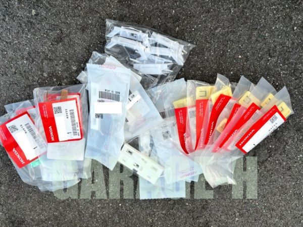  rare * unused new goods * Honda original FD2 Civic type R roof molding left right set clip attached 26 point full set Wind drip side 