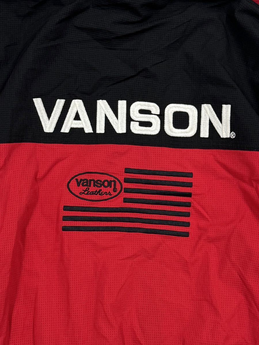 VANSON バンソン サマーメッシュジャケット NVSZ-2305 レッド Lサイズの画像5