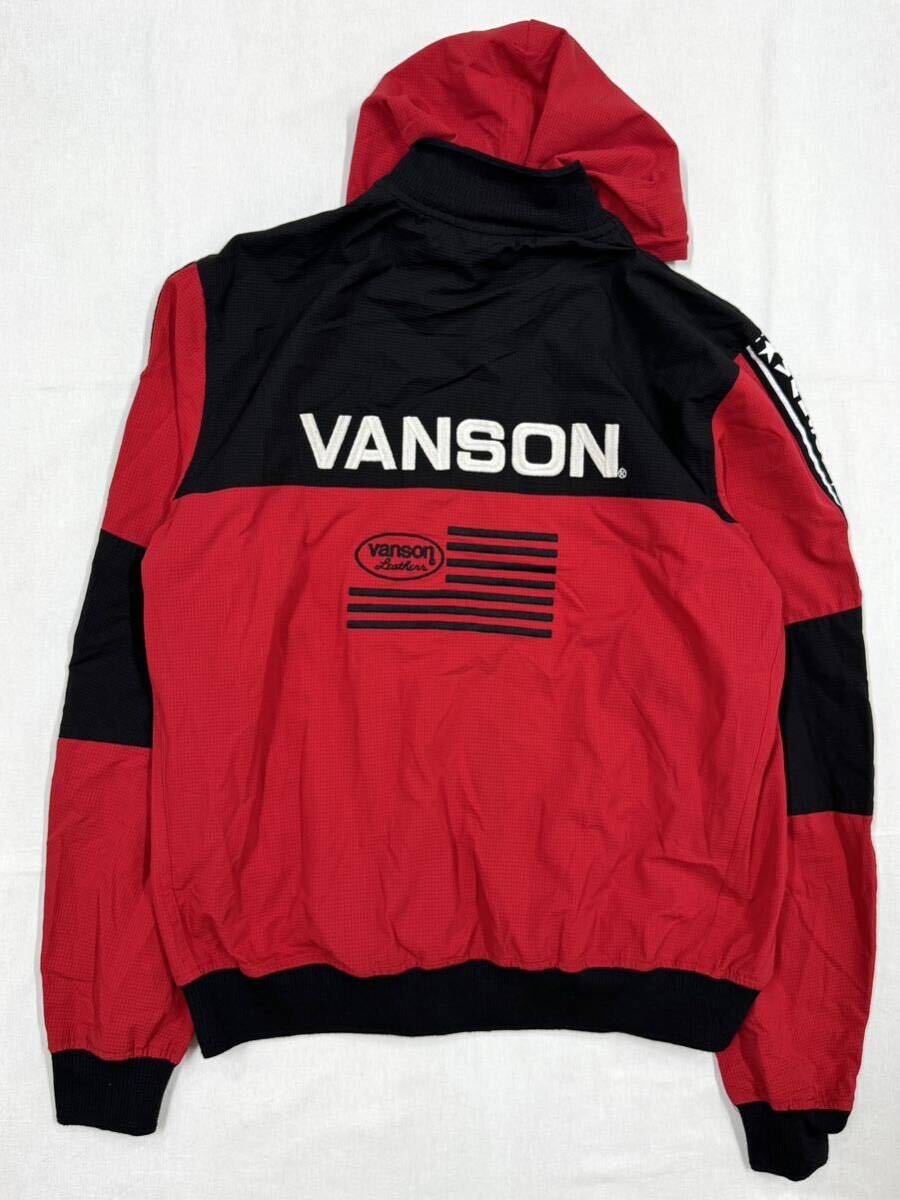 VANSON バンソン サマーメッシュジャケット NVSZ-2305 レッド Lサイズの画像2