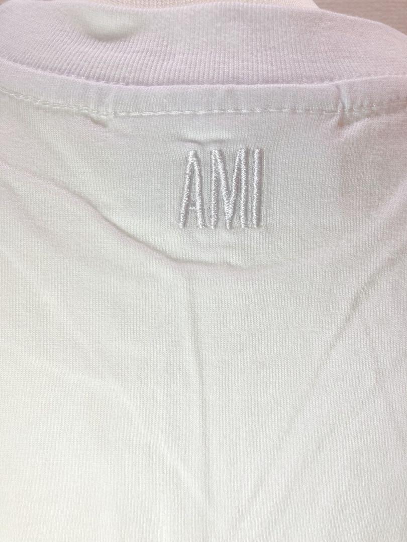 アミパリス 半袖Tシャツ　白×赤　Lサイズ_画像5