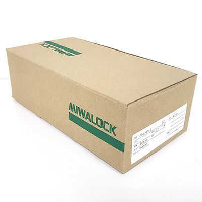 【未使用】MIWALOCK/美和ロック 本締電気錠(モーター施解錠型) U9AL4M-1 扉厚40mm バックセット64mm キー3本付の画像1