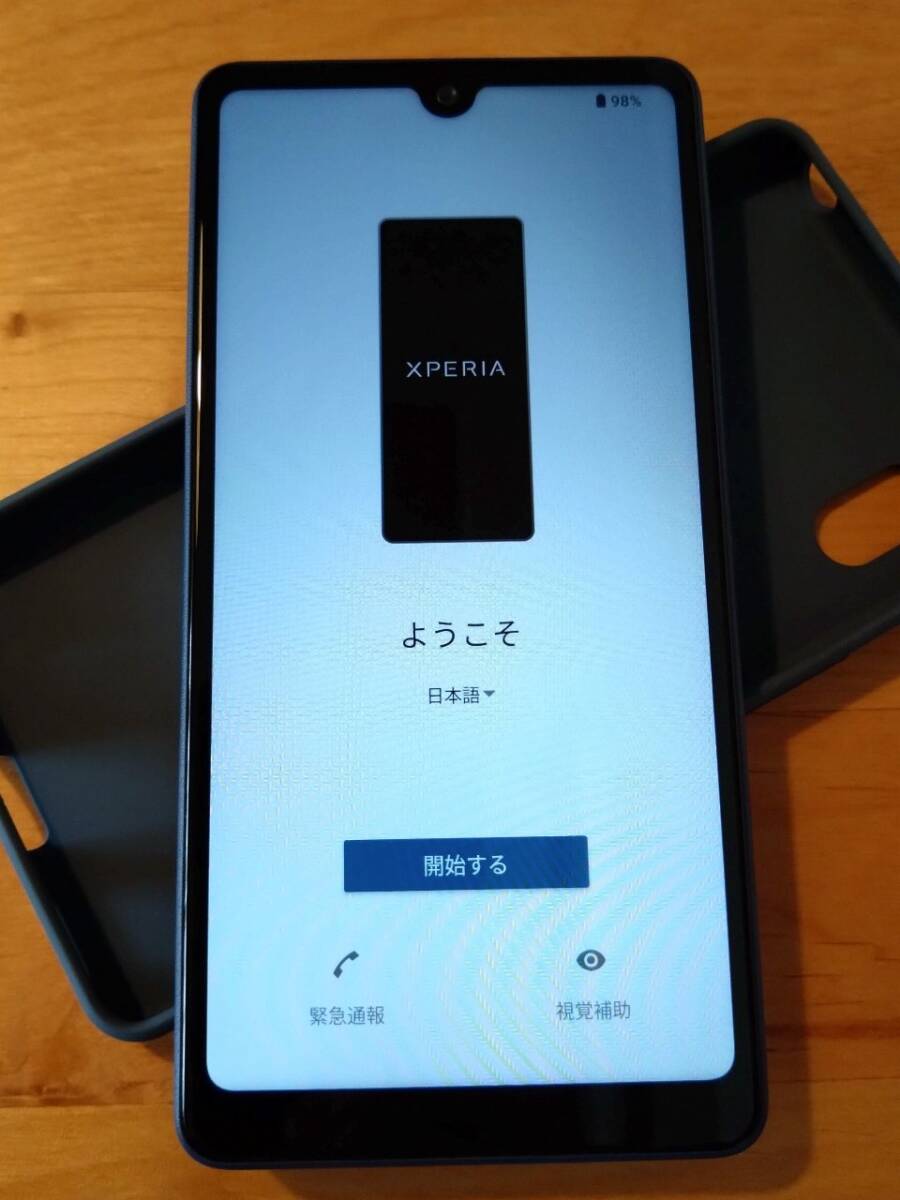 SONY　XPERIA Ace III　auモデル(SOG08)　ブルー　Android14アップデート済_画像2