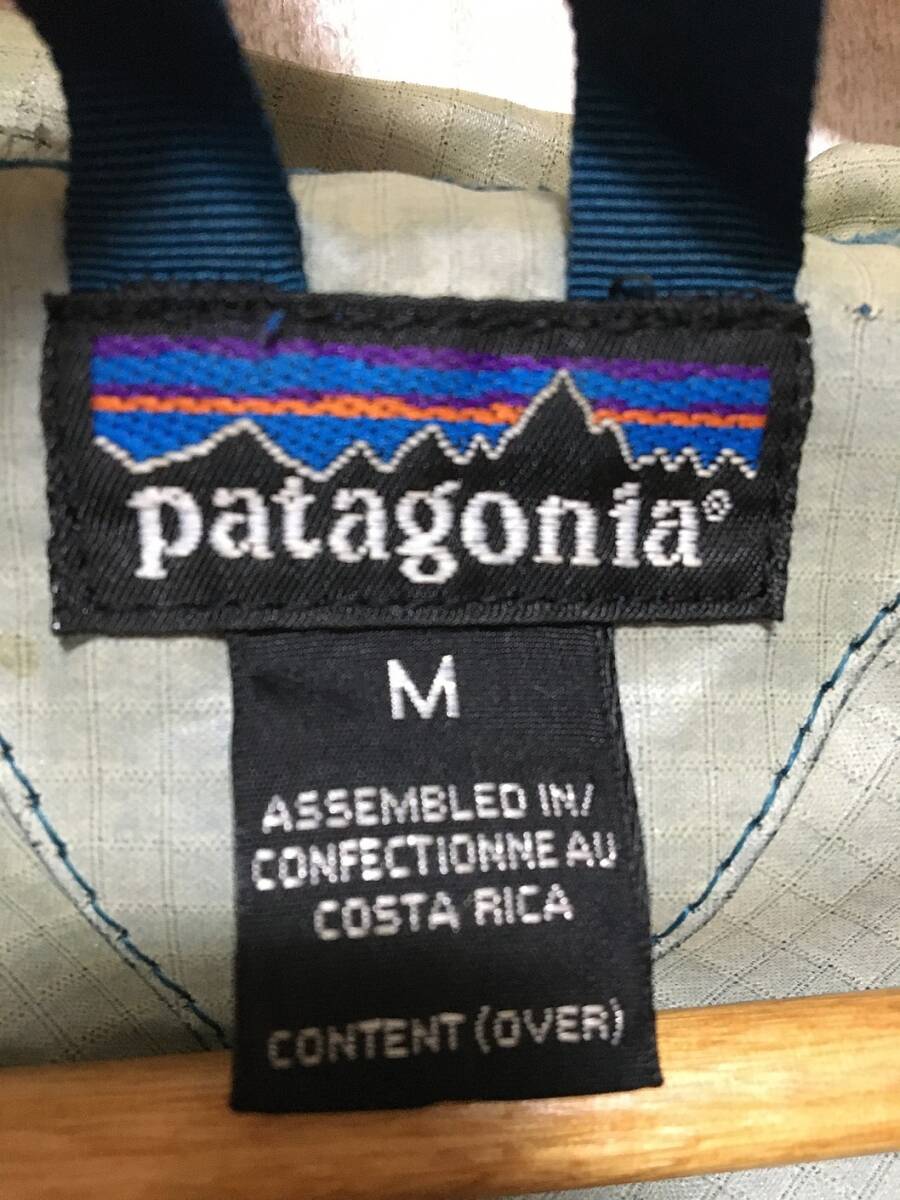 391☆【ヴィンテージ アノラックパーカー】patagonia パタゴニア 緑系 M