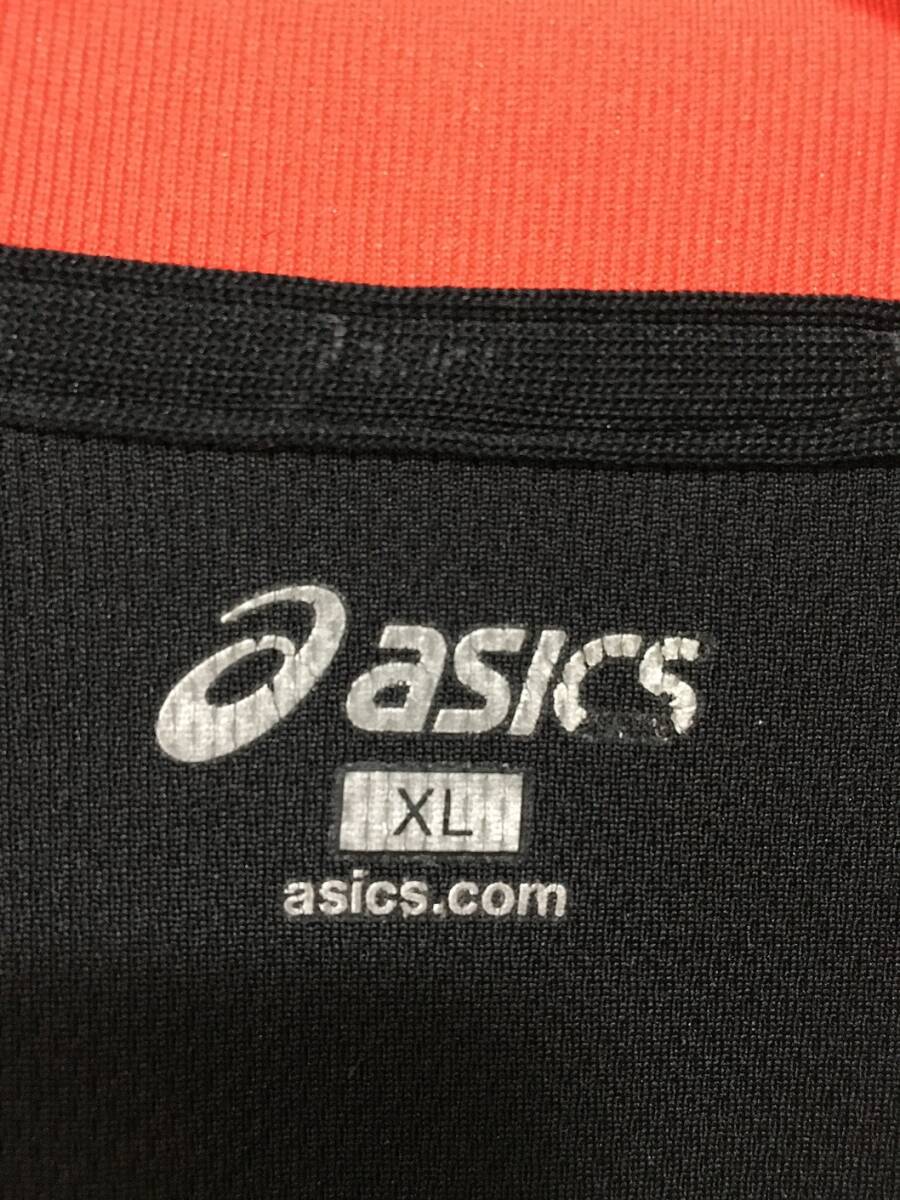417☆【A77 トレーニングシャツ】asics アシックス マルチカラー XLの画像4